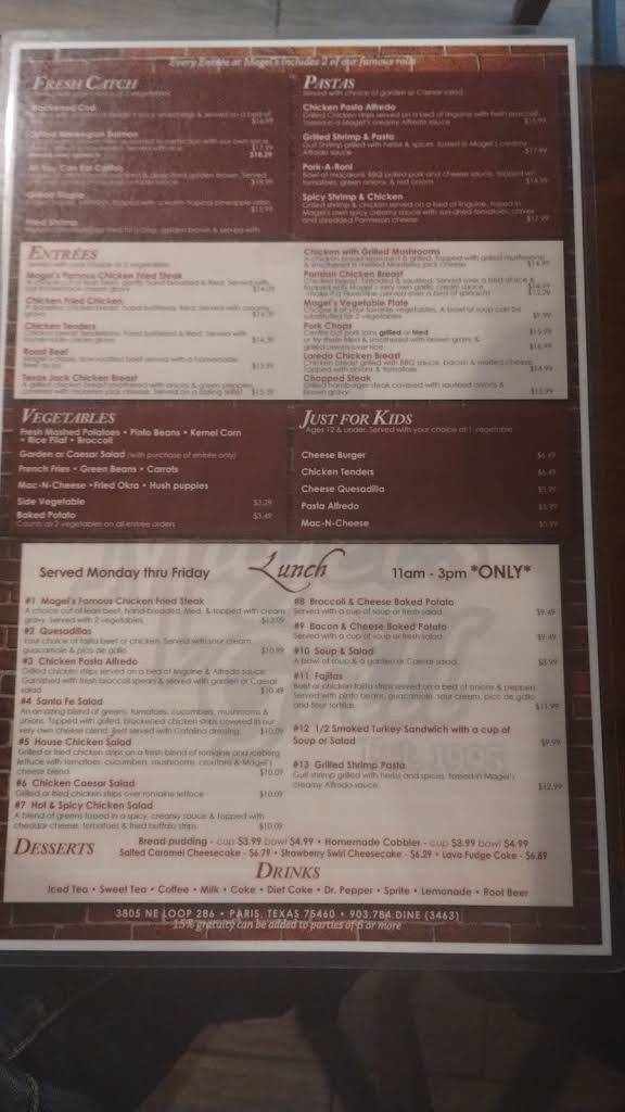 Magel's Grill Menu 5